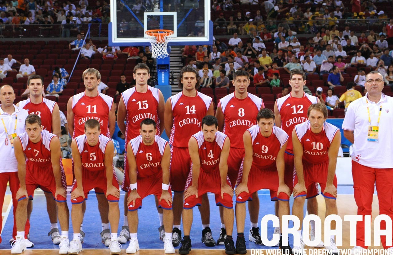 Croatia Basketball Olympic Team 2008 Wallpaper