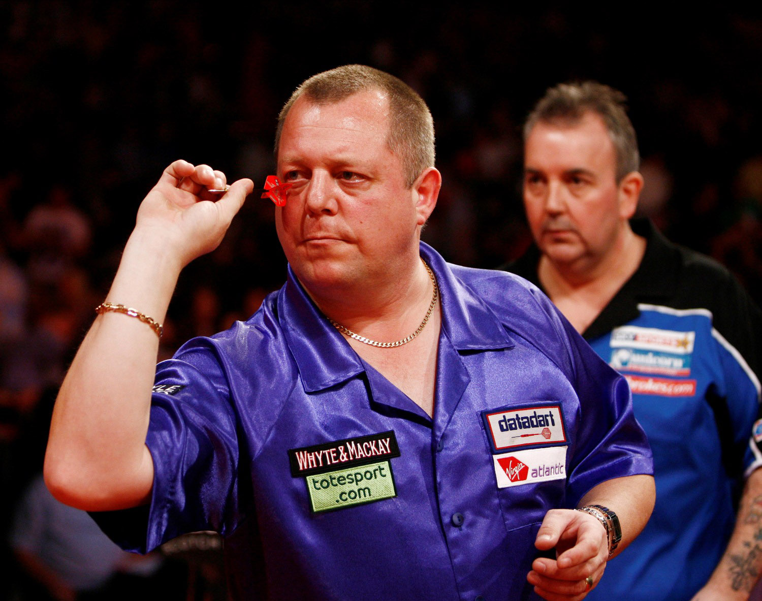 Mervyn King – Brendan Dolan (Összesített legek száma: 18, 5 felett) 1,83