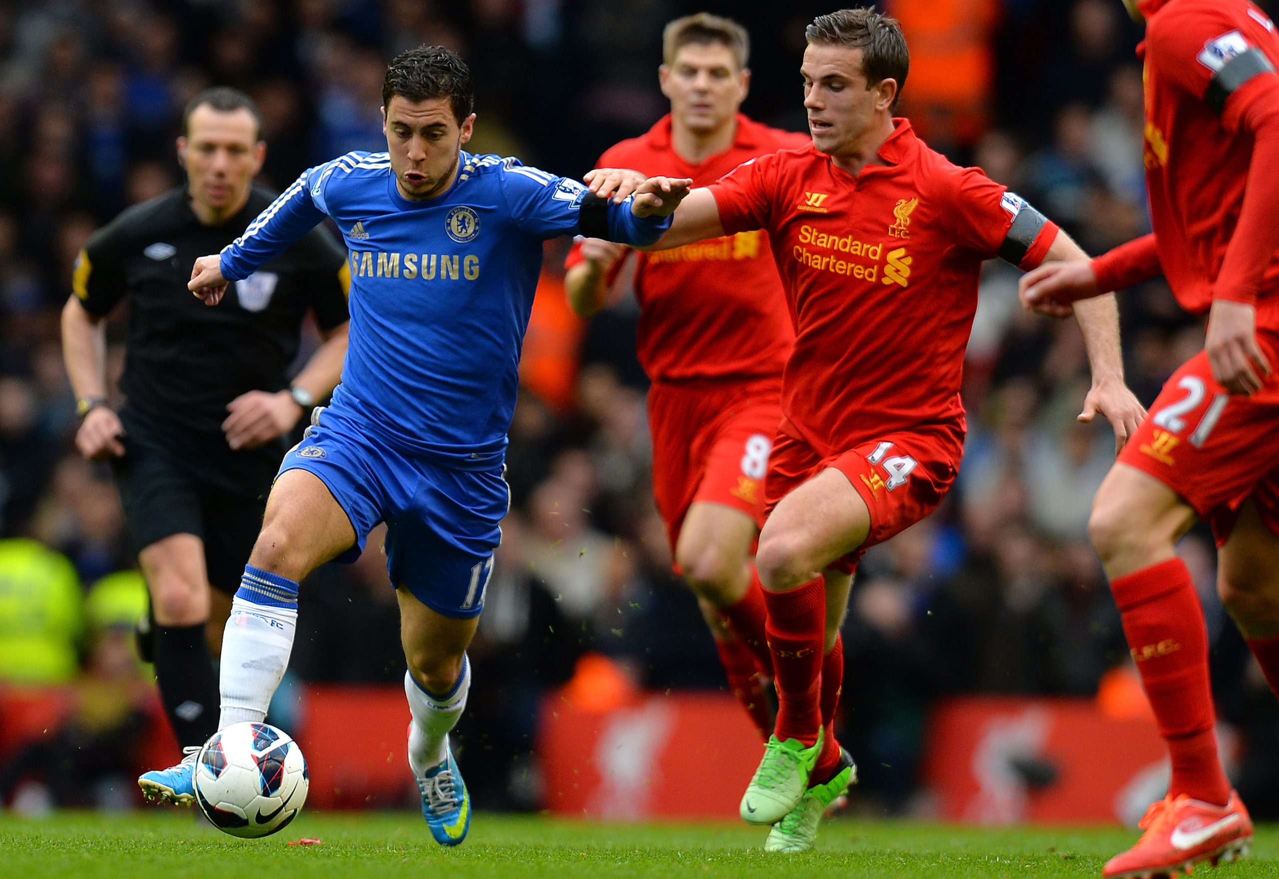 Liverpool – Chelsea (mindkét csapat szerez gólt) 1,75