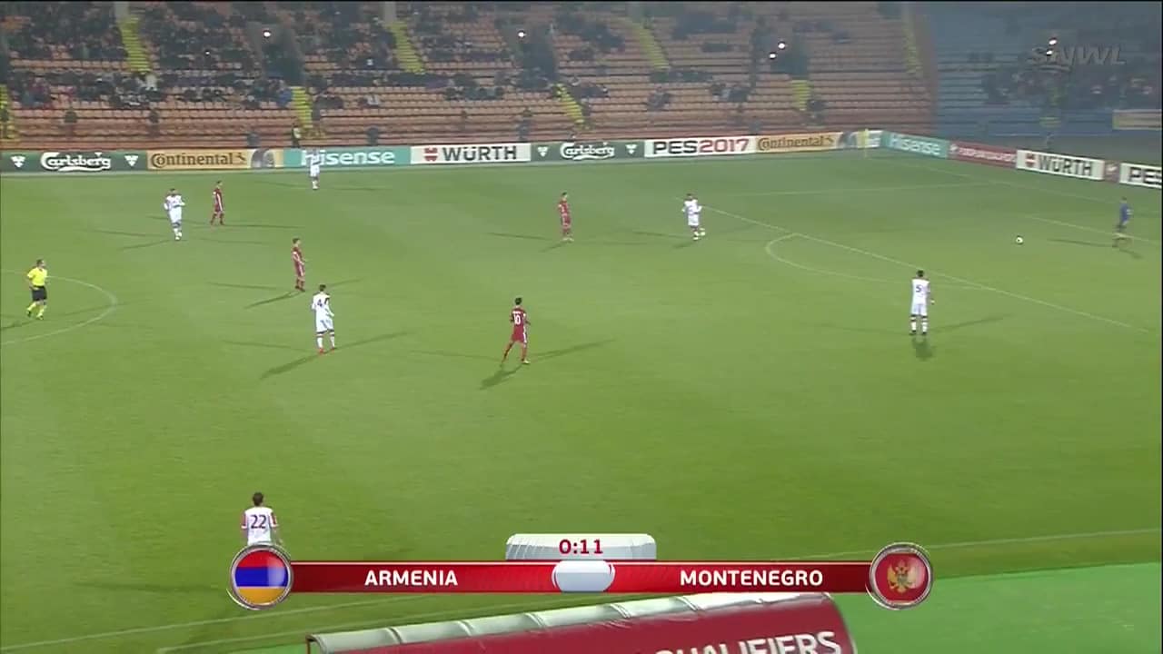 Montenegro – Örményország (mindkét csapat szerez gólt) 1,95