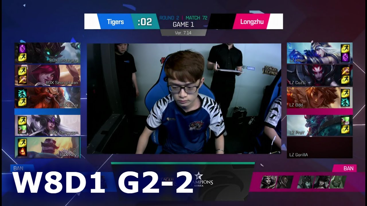 ROX Tigers – Longzhu (Első sárkányt elpusztító csapat – 1. map) V 1,61