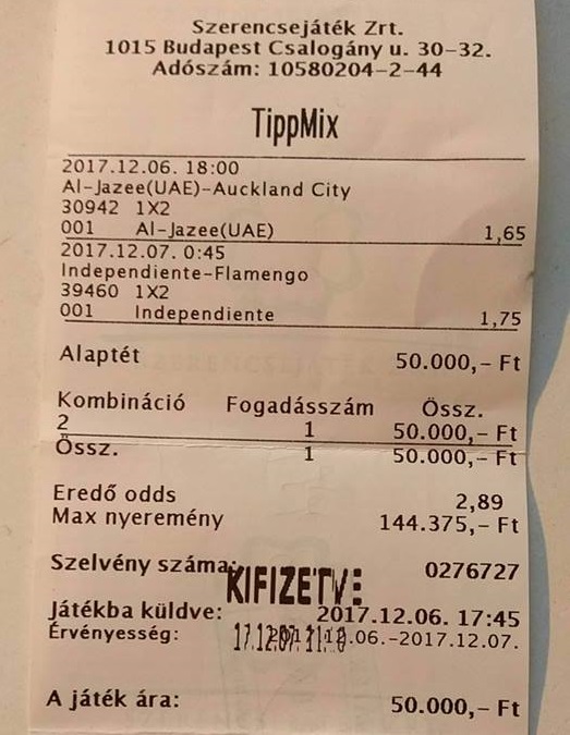 Ennyire jól sikerült a szerdai SMS szelvényötletünk! Gratulálunk! :)