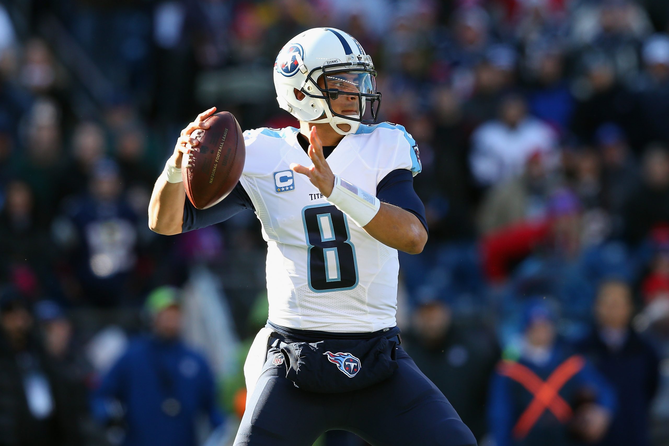 New England Patriots – Tennessee Titans (Mariota passzkísérletei: 32,5 felett) 1,83