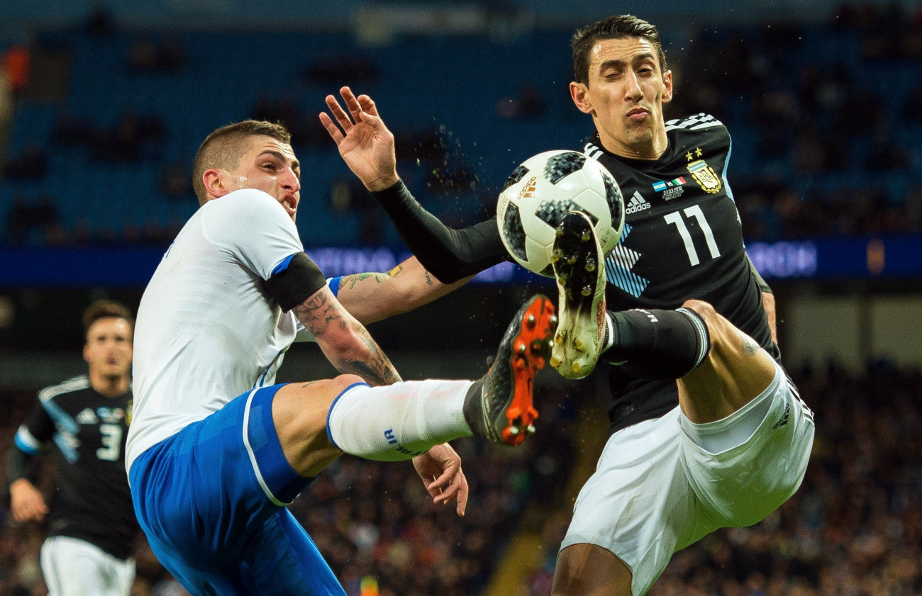 Argentína – Olaszország (mindkét csapat szerez gólt: nem) 1,8