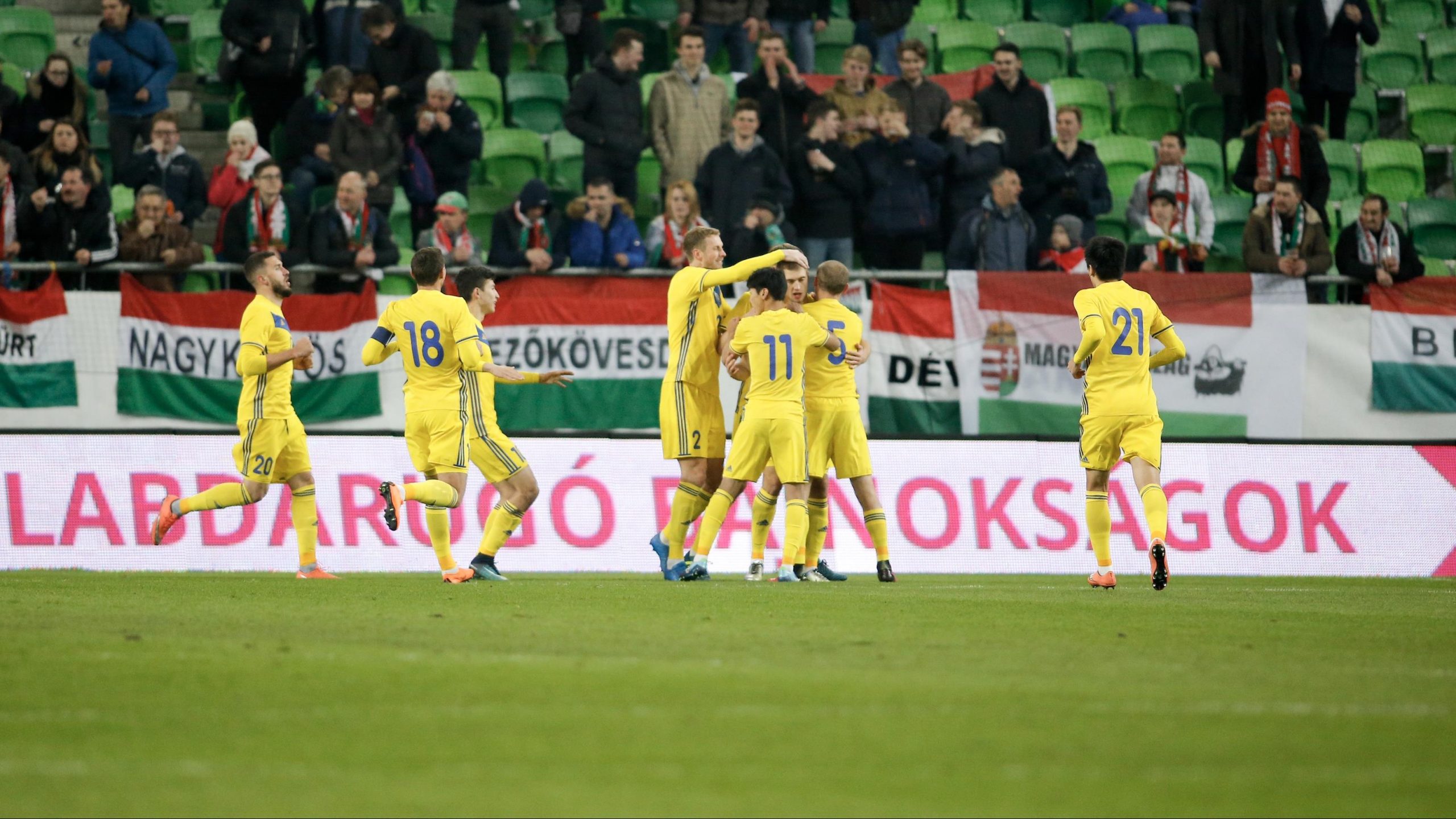 Bulgária – Kazahsztán (mindkét csapat szerez gólt) 2,1