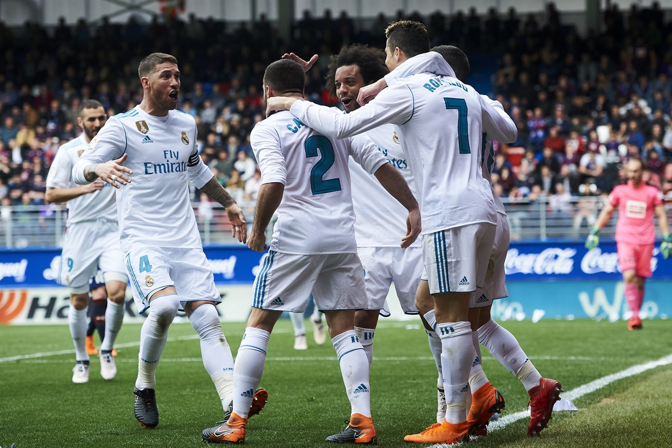 Eibar – Real Madrid (mindkét csapat szerez gólt) 1,66