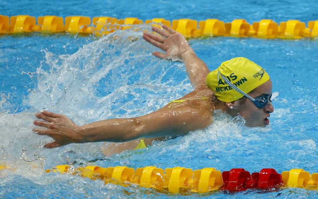 Olimpia 2020 (női 100 m hátúszás – végső győztes: McKeown) 2,40