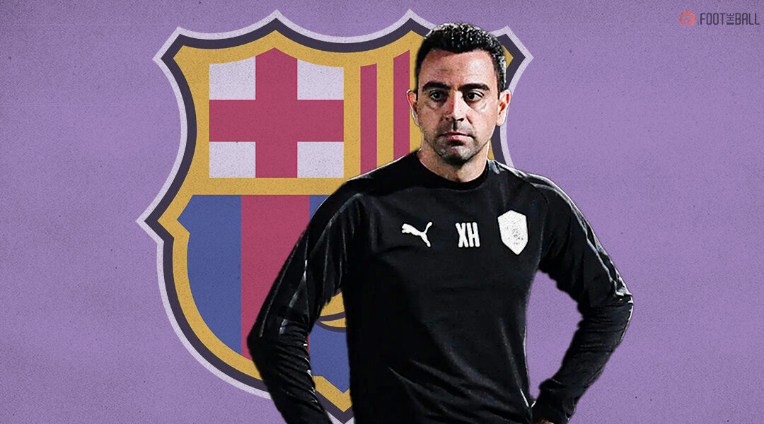 xavi with barcelona logo in the background feature image