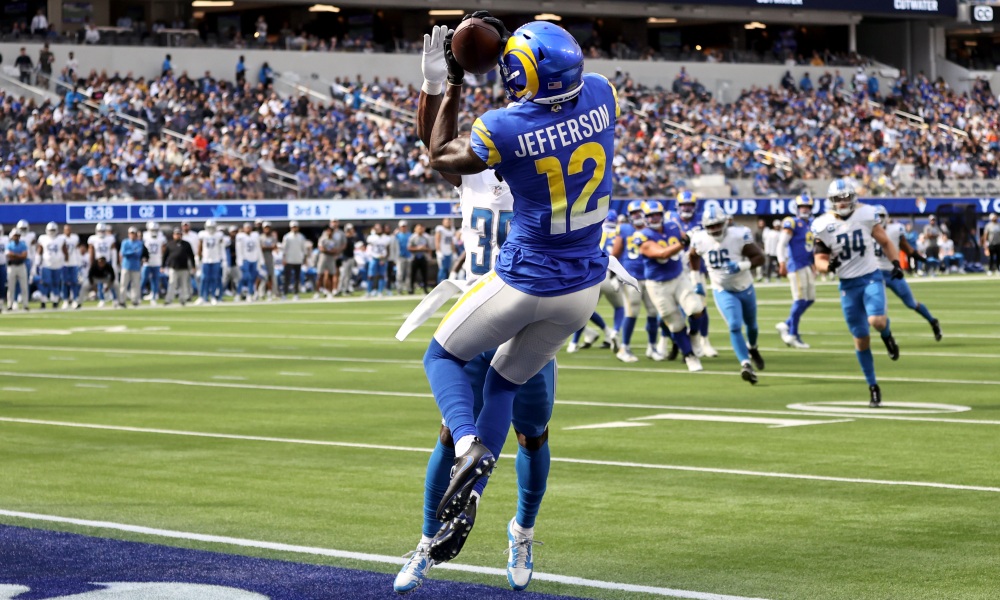 Arizona Cardinals – Los Angeles Rams (V. Jefferson bármikor touchdownt szerez) 2,75