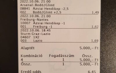 Foci Európa Liga FREE szelvényötlet.