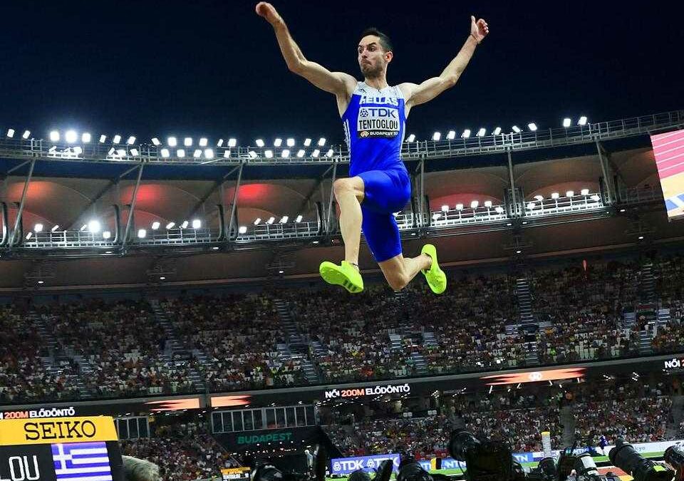 atlétika VB 2023 – férfi távolugrás (végső győztes: M. Tentoglou) 2.70