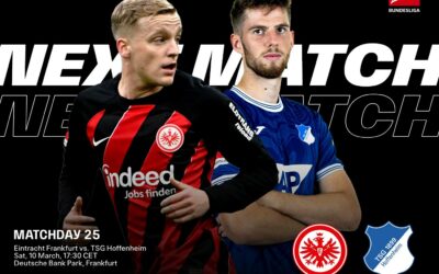 Frankfurt – Hoffenheim (mindkét csapat szerez gólt és 2.5 gól felett) 1.79